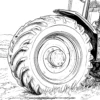 Tractor Tire Coloring Pages