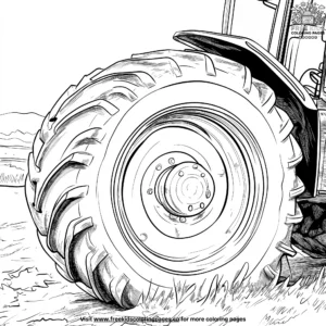 Tractor tire coloring pages