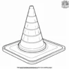 Traffic Cone Coloring Pages