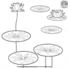 Tranquil Lily Pad Pond Coloring Pages