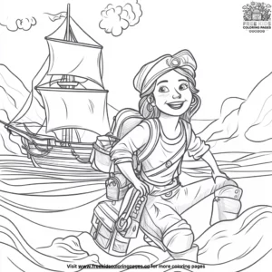 Treasure Island Explorers Coloring Pages