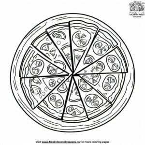 Triangle Slice Coloring Pages