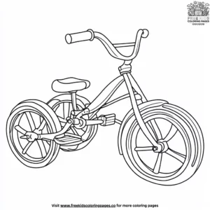 Tricycle for Kids Coloring Pages