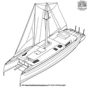 Trimaran Coloring Pages