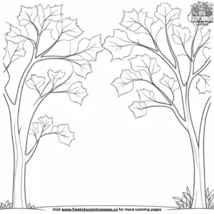 Tropical Rainforest Canopy Coloring Pages