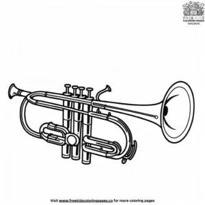 Trumpet Coloring Pages