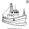 Tugboat Coloring Pages