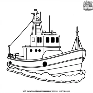 Tugboat Coloring Pages