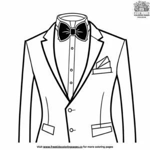 Tuxedo time coloring pages