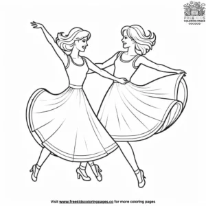 Twirl and Spin Coloring Pages