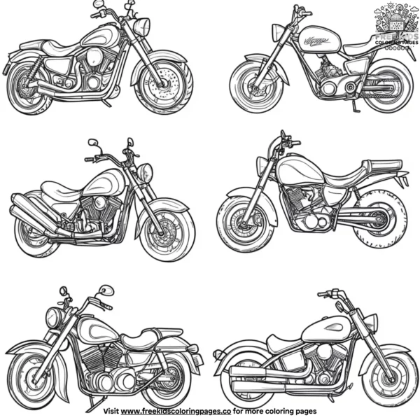 Two wheel fun coloring pages