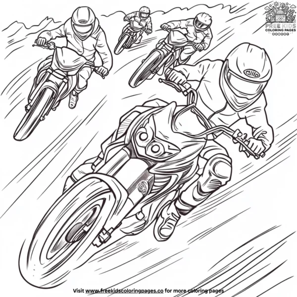 Two wheel thrills coloring pages