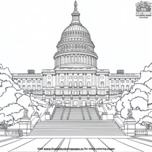 US Capitol Coloring Pages