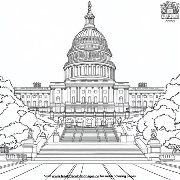 Us capitol coloring pages