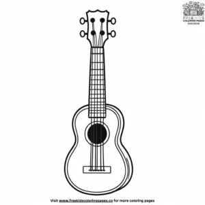 Ukulele Coloring Pages