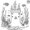 Underwater Castle Coloring Pages