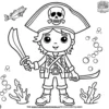 Underwater Pirates Coloring Pages