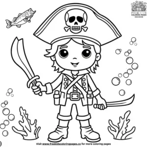 Underwater Pirates Coloring Pages