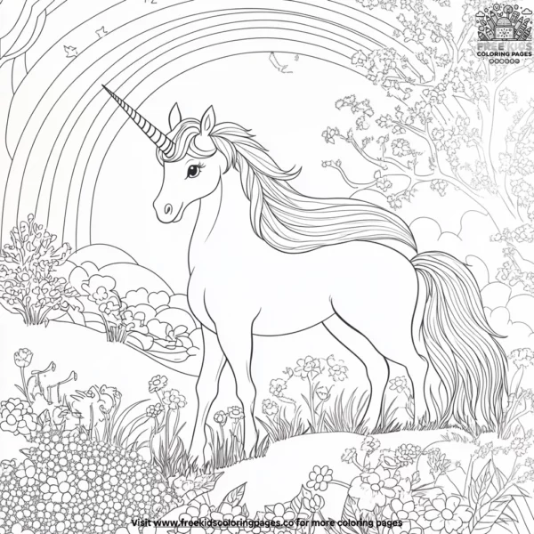 Unicorn dreams coloring pages