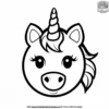 Unicorn Emoji Coloring Pages