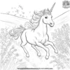 Unicorn Rainbow Coloring Pages