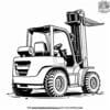 Versatile All Terrain Forklift Coloring Pages