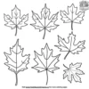 Vibrant Autumn Foliage Coloring Pages