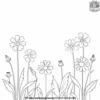 Vibrant Meadow Wildflowers Coloring Pages