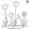 Vibrant Spring Garden Coloring Pages