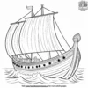 Viking Longship Coloring Pages