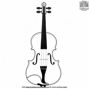 Violin Coloring Pages