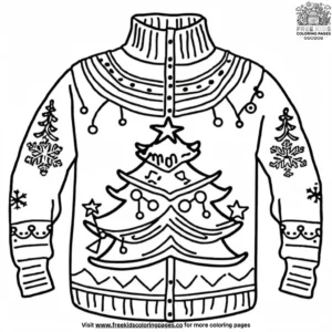 Warm December Sweaters Coloring Pages