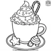 Warm Hot Cocoa Coloring Pages