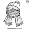 Warm Scarves and Hats Coloring Pages