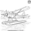 Water Plane Coloring Pages