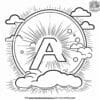 Weather Alphabet Storm Coloring Pages