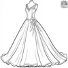 Wedding Gowns Coloring Pages