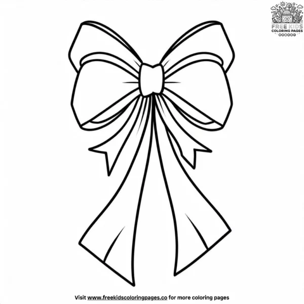 Wedding ribbon coloring pages