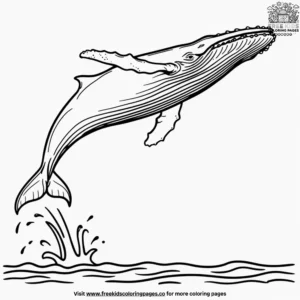 Whale Acrobatics Coloring Pages