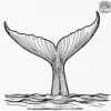 Whale Fluke Coloring Pages