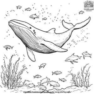 Whale Friends Coloring Pages