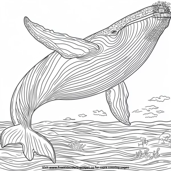 Whale silhouette coloring pages