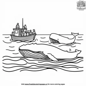 Whale Watching Coloring Pages