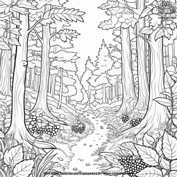 Wild berries coloring pages