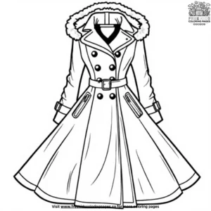 Winter Coats Coloring Pages