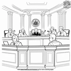 Wise Judge Coloring Pages