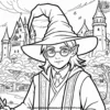 Wizard School Coloring Pages