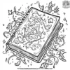 Wizard's Spellbook Coloring Pages