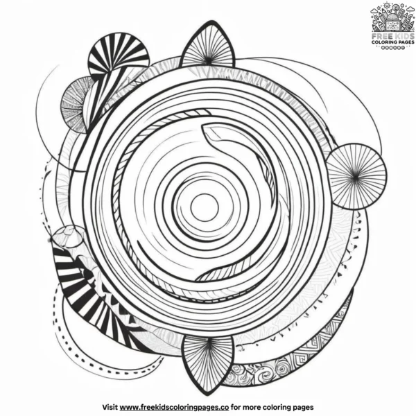 Zen doodles coloring pages