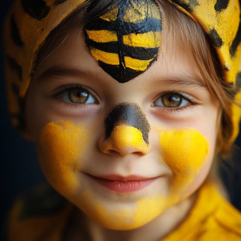 Bee face paint